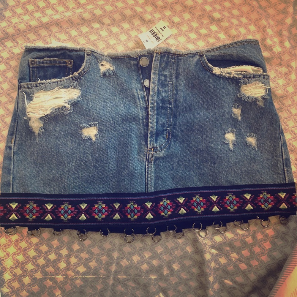 LF CARMAR  DENIM MINI SKIRT